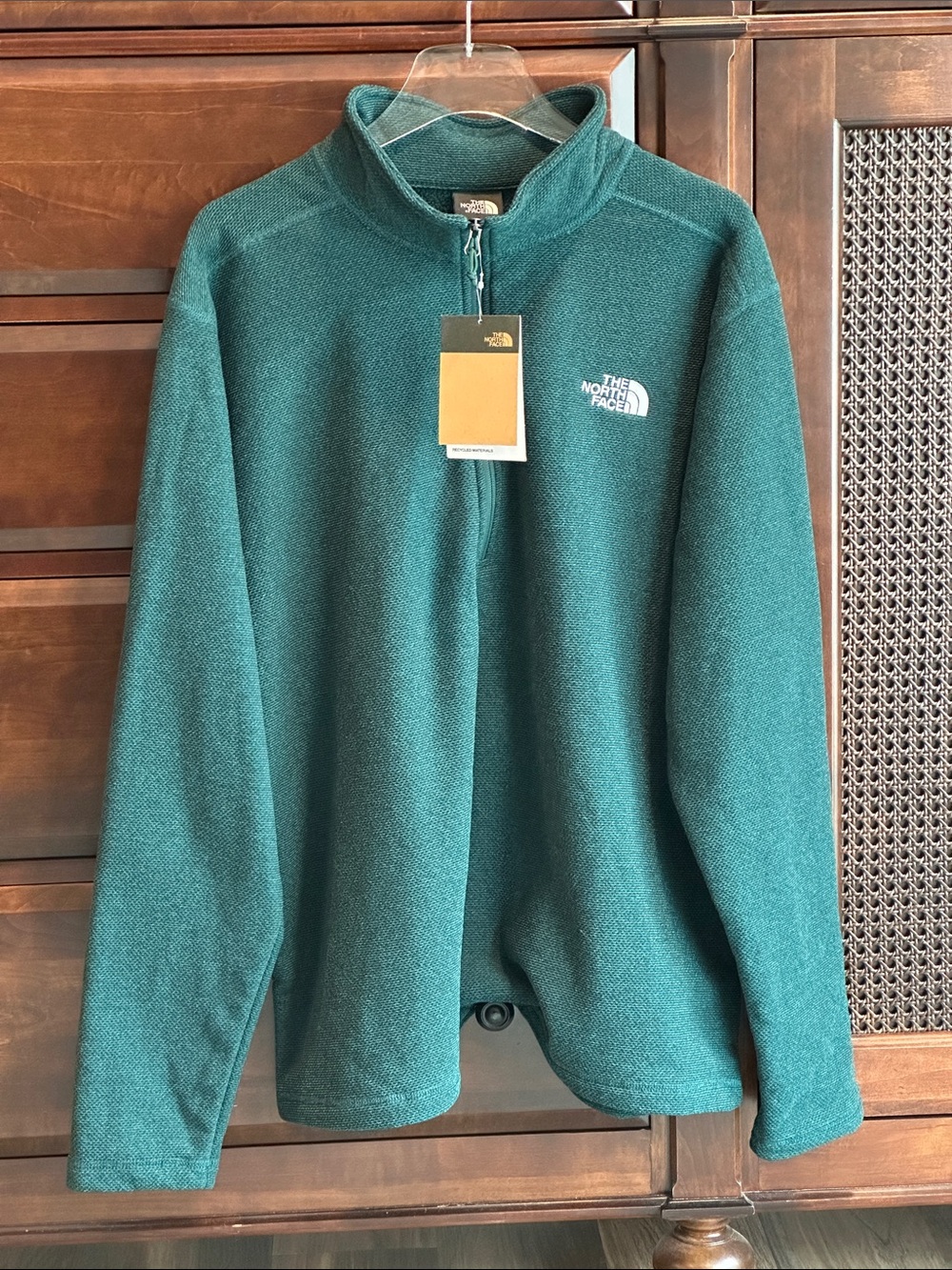 THE NORTH FACE Cap Rock Textured Fleece Jacket Ponderosa Green XL NEW WITH TAGS